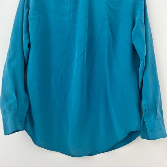 Equipment silk blouse button up shirt with pockets XS - Picture 7 of 9